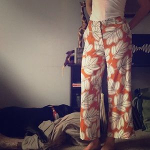 Wide leg statement ankle pants